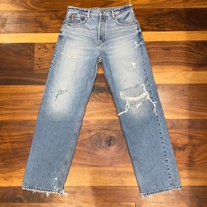 Ética Altin Ripped Slouch Boyfriend Jeans